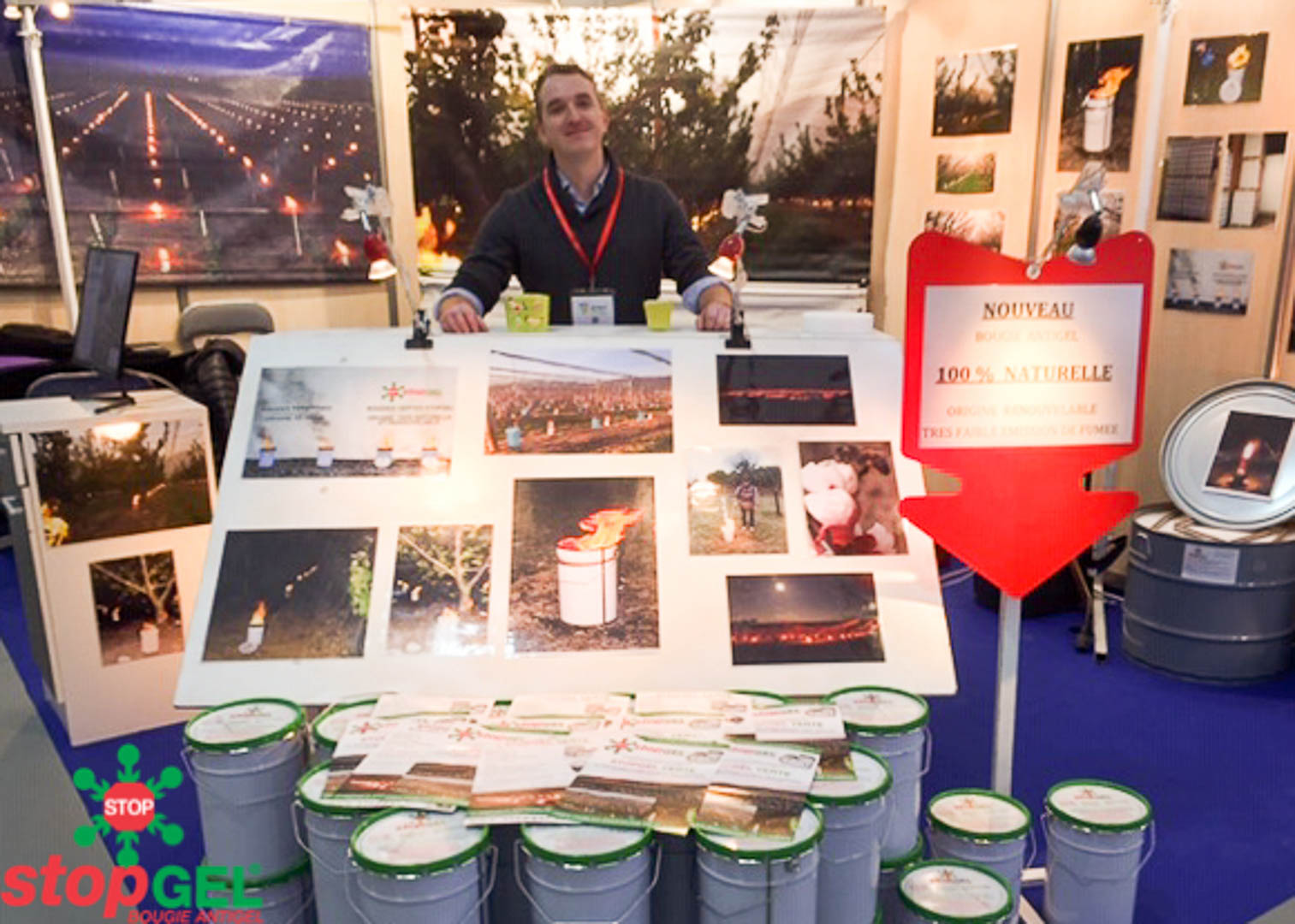 STOPGEL, antifrost candles at the SITEVI trade fair - press article VITISPHERE